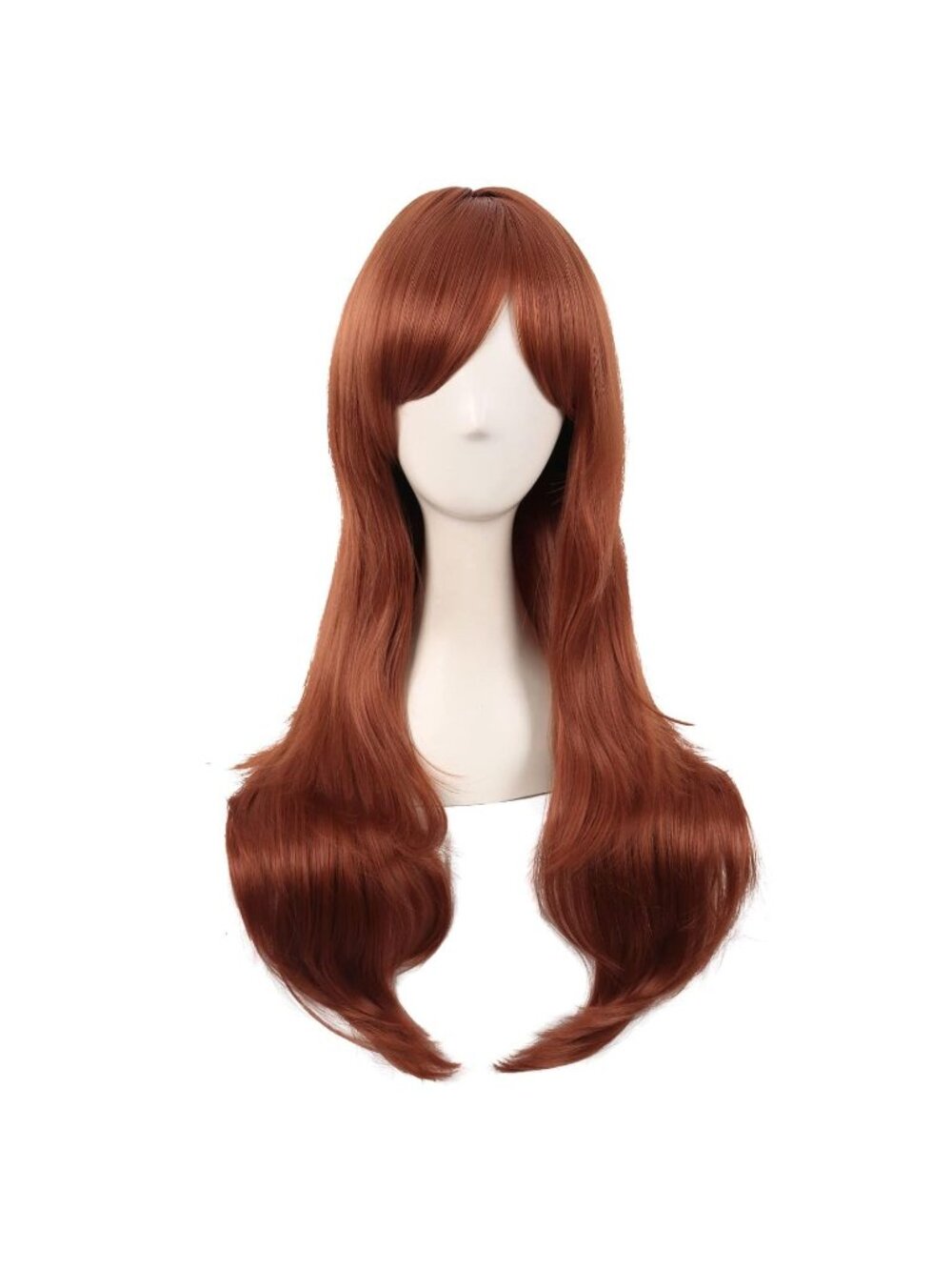 Women's Ginger Orange 28" 70cm Long Curly Ends Costume Cosplay Modern Hair Wig
